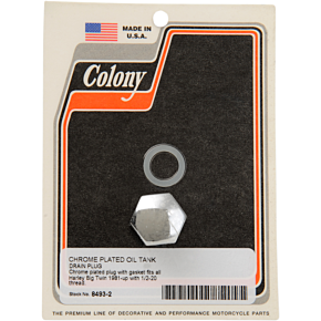 Chrome Hex Drain Plug 1/2-20 8493-2