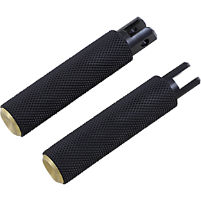 Knurled Foot Pegs - Brass - FX/FL '18-'25 07-944