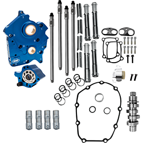 Cam Chest Kit - 496 Chain Drive Cam - Water Cooled - Chrome Pushtubes - M8 310-1384