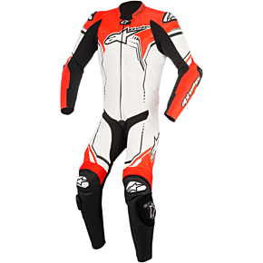 Alpinestars GP Plus v2 1-Piece Leather Suit - White/Black/Red - 56