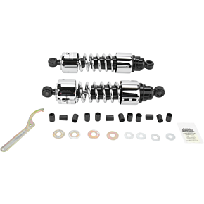 Progressive Suspension Shocks - 412 Cruiser Series - Chrome - 12.5" - Heavy Duty