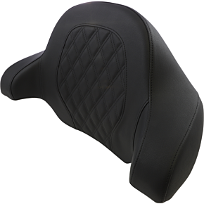 Saddlemen Tour-Pak Backrest Pad - Step-Up Lattice Stitched Seat - Black 814-07-TPACK-SU