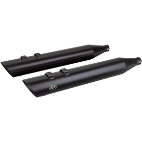 Ss Cycle Slash Cut Mufflers - Black 550-0692