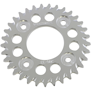 Aluminum Sprocket - Silver - Rear - 33 Tooth 206-33