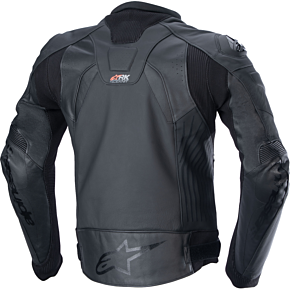GP Plus R v4 Rideknit® Leather Jacket - Black/Black - 54 3100324-1100-54