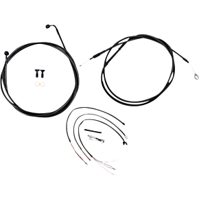 Cable Kit - Quick Connect - 12" - 14" Ape Hanger Handlebars - Midnight LA-8156KT2-13M