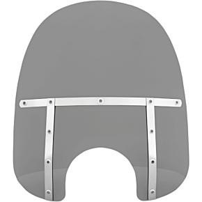 Fats Windshield - 19" - 7" Headlight - Black Smoke MEM33112