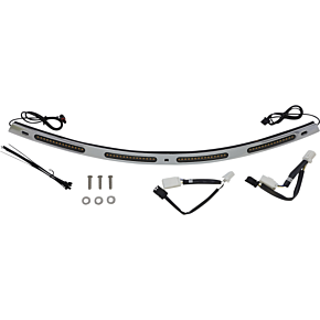 Custom Dynamics Windshield Trim - Chrome CD-WT2-01-C
