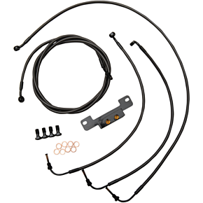 La Choppers Handlebar Cable/Brake Line Kit - 12" - 14" Ape Hanger Handlebars - Midnight LA-8055KT-13M