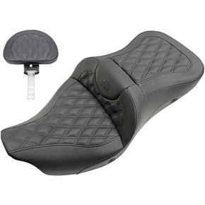 Saddlemen Heated Lattice Stitched Road Sofa Seat - With Backrest
