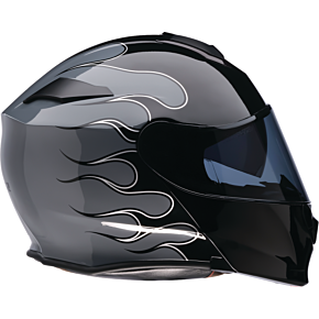 Solaris 2.0 Modular Helmet - Flame - Black/Gray - XL 0100-2656