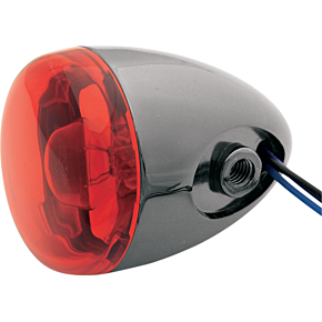 Turn Signal - Black Nickel/Red 8887R-BN