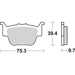Off-Road Sintered Brake Pads - Honda 813SI