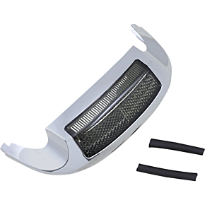 Custom Dynamics Led Front Fender Tip - Amber LED/Smoke Lens - Chrome GEN-FT-AS
