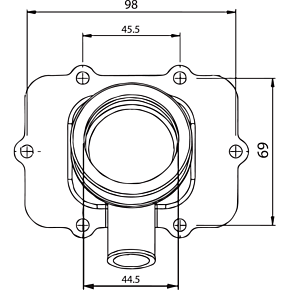 Kimpex Carburetor Flange - Ski-Doo 104588