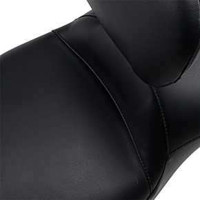 Le Pera Maverick Daddy Long Legs Seat - With Backrest - Black - Smooth - FLH '08+ LK-957DLTBRS