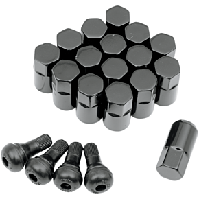 Moose Racing Lug Nut - 12 mm X 1.25 - Black - 16 Pack