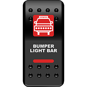 Moose Racing Rocker switch - Bumper Light Bar - Red