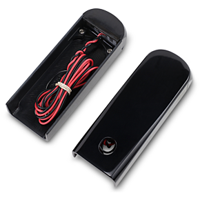 LED Strut Light - Smoke/Red Black FLHC SSL-HD-2B