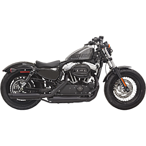 Firepower Series Slip-On Mufflers - Black - Slash-Cut - Sportster 1X27SBB