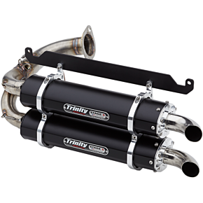 Stage 5 Slip-On Dual Muffler - Black TR-4169S-BK