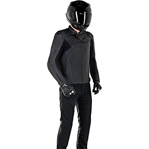 Faster v2 Leather Jacket - Black - US 48 / EU 58 3103521-1100-58