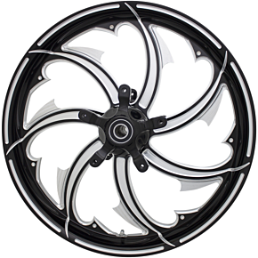 Coastal Moto Rear Wheel - Fury - Single Disc/ABS - Black Cut - 16"x5.50" - FL FRY-165-BC-ABST