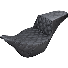 Saddlemen Step Up Seat - Lattice Stitched - Black - FLH