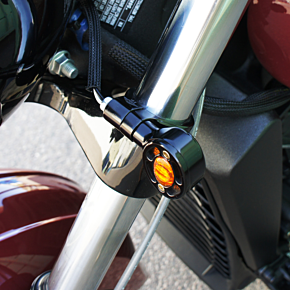 Joker Machine Speedometer Ring with Swivel Clamp - Black Anodized - For 39 mm Fork Tube 10-315B