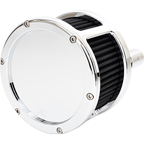Feuling Oil Pump Corp Air Cleaner - BA Race Series - Chrome - Solid Cover - Black - M8 5527