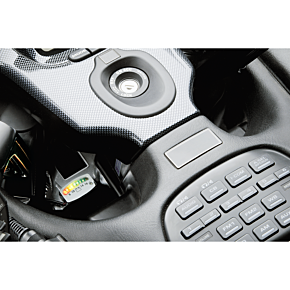 LED Battery Gauge - Chrome - 2" x 3/4" x 3/16"