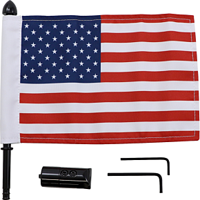 Luggage Rack Flag Mount - 5/8" Round - With 10" X 15" Flag BRFM-RDHB58