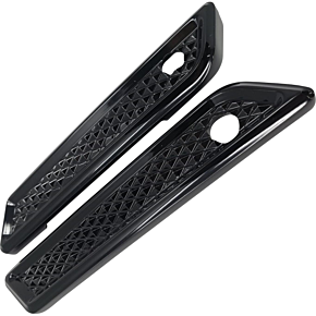  Saddlebag Hinge Cover - Diamondback - Black C3010-B