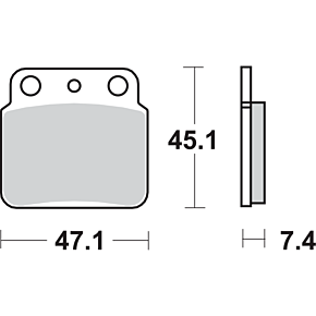 Off-Road Sintered Brake Pads 649SI