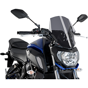 PUIG Race Windscreen - Dark Smoke - Tour - Yamaha