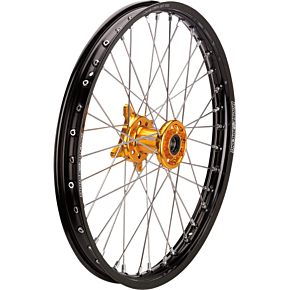 SX-1 Complete Wheel - Front - Black Wheel/Gold Hub - 21" x 1.60" 0204-0641
