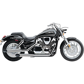 Slashcut Mufflers - Chrome - VTX1300 1180SC
