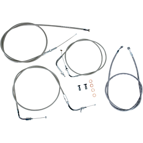 Cable Line Kit - 15" - 17" - XVS650CU - Stainless Steel BA-8014KT-16