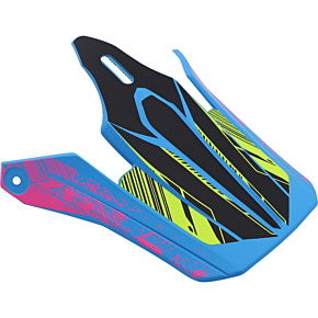 Youth F.I. Visor Kit - Fractal - Matte Blue/Hi-Viz 0132-1582