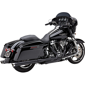 Cobra 3" Mufflers - Black - '17-'20 Bagger 6021RB