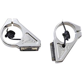 Joker Machine Turn Signal - 41 mm - Amber - Chrome 05-304-3