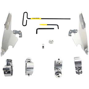 Memphis Shades Batwing - Mounting Kit - Polished - XL12C MEK2008