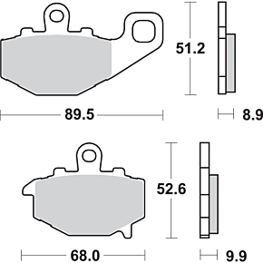 Sbs LS Brake Pads - Kawasaki - 687LS 687LS