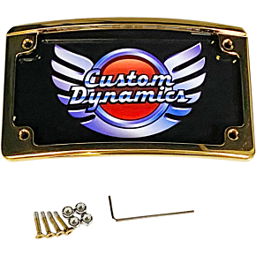 LED License Plate Frame - Gold LPF-RAD-G-LP