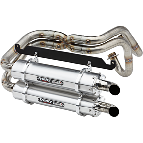 Dual Exhaust - Brushed - Talon TR-4170D