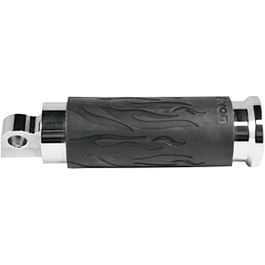 Footpegs - Flame - Chrome FP-FLA-80