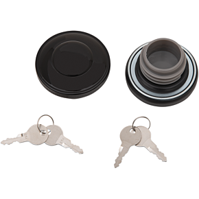 Gas Cap - Non-Vented Locking - Black 0703-0816