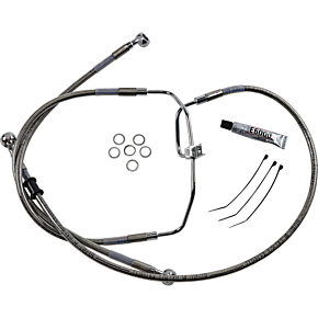 Brake Line - +10" - Stainless Steel - FXDF '08-'17 1741-2905