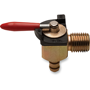 Motion Pro Fuel Valve - 90 Degree - 1/4" NPT - 1/4" Barb
