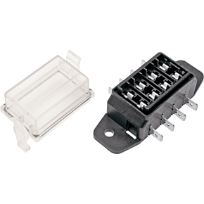 Atc 4-way Fuse Block Water Tight Clear Cover